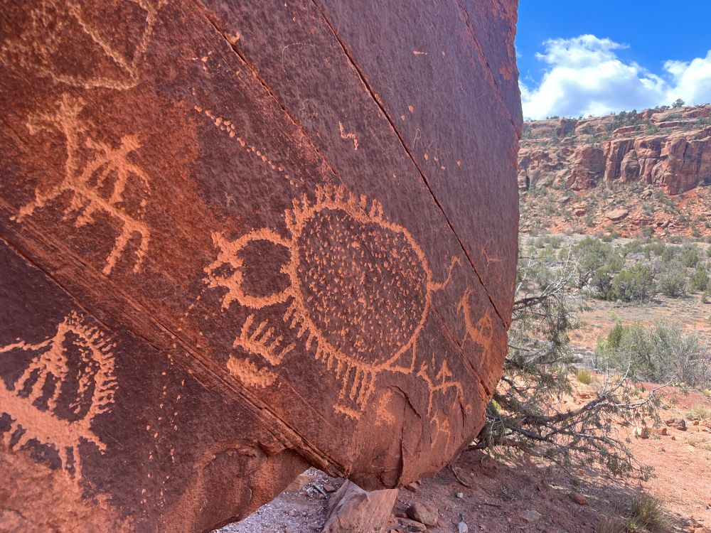 petroglyphs in Domiguez Canyon outside Olathe, Colorado